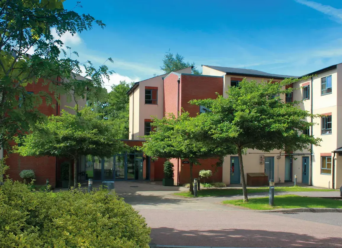 Exterior shot of Westlake boarding house