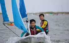 Students boating